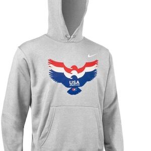 Nike Youth USA Wrestling Eagle Hoodie New Size M Brand New